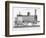 Longitudinal Section of a Typical British Passenger Steam Locomotive, 1888-null-Framed Giclee Print