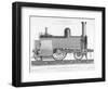 Longitudinal Section of a Typical British Passenger Steam Locomotive, 1888-null-Framed Giclee Print