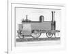 Longitudinal Section of a Typical British Passenger Steam Locomotive, 1888-null-Framed Giclee Print