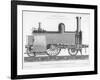 Longitudinal Section of a Typical British Passenger Steam Locomotive, 1888-null-Framed Giclee Print