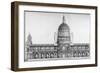 Longitudinal Section of St Paul's Cathedral, City of London, 1720-null-Framed Giclee Print