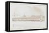 Longitudinal Section of Thames Tunnel, 1826-Beppe Ciardi-Framed Stretched Canvas