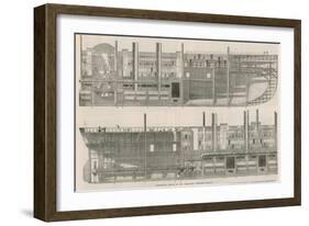 Longitudinal Section of the Leviathan Steam Ship-null-Framed Giclee Print