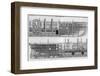 Longitudinal Sections of Brunel's Leviathan Steamship Otherwise Known as the Great Eastern-null-Framed Photographic Print