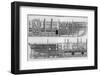 Longitudinal Sections of Brunel's Leviathan Steamship Otherwise Known as the Great Eastern-null-Framed Photographic Print
