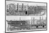 Longitudinal Sections of Brunel's Leviathan Steamship Otherwise Known as the Great Eastern-null-Mounted Photographic Print