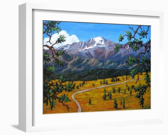 Longs Peak from Estes Park, Colorado-Patty Baker-Framed Art Print