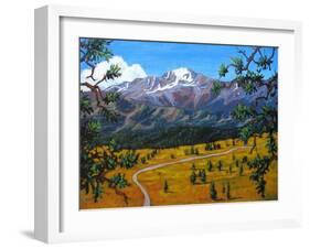 Longs Peak from Estes Park, Colorado-Patty Baker-Framed Art Print