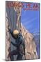 Longs Peak Mountain Guides - Colorado-Lantern Press-Mounted Art Print