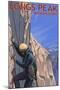 Longs Peak Mountain Guides - Colorado-Lantern Press-Mounted Art Print