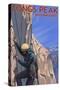 Longs Peak Mountain Guides - Colorado-Lantern Press-Stretched Canvas