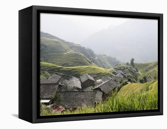 Longsheng Terraced Ricefields, Guilin, Guangxi Province, China, Asia-Angelo Cavalli-Framed Stretched Canvas