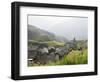Longsheng Terraced Ricefields, Guilin, Guangxi Province, China, Asia-Angelo Cavalli-Framed Photographic Print