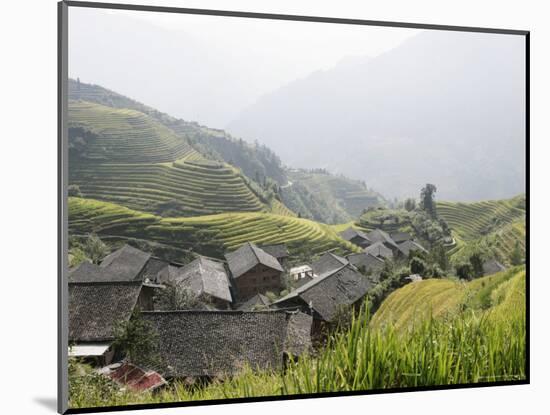 Longsheng Terraced Ricefields, Guilin, Guangxi Province, China, Asia-Angelo Cavalli-Mounted Photographic Print