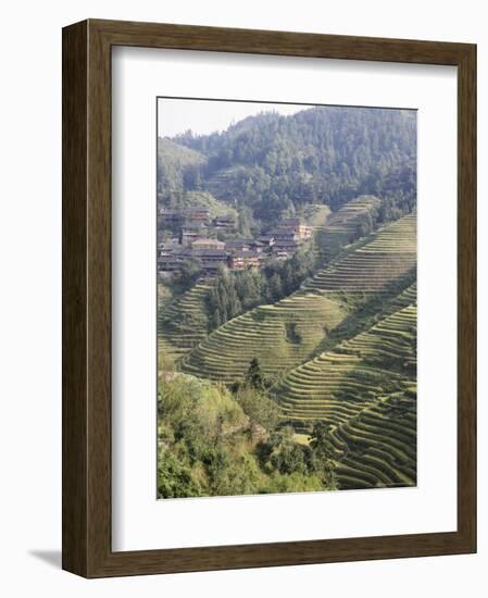 Longsheng Terraced Ricefields, Guilin, Guangxi Province, China-Angelo Cavalli-Framed Photographic Print