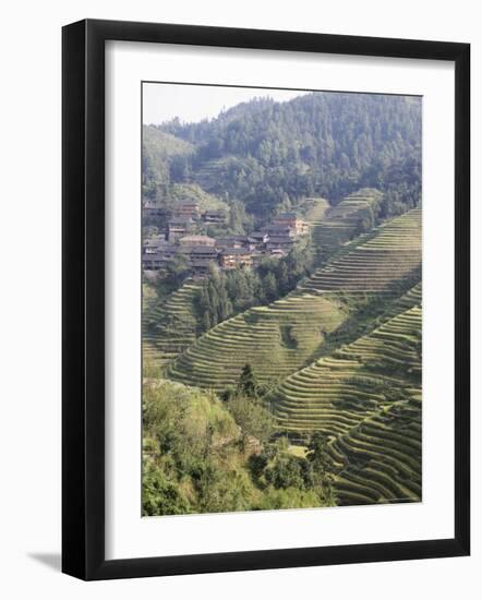 Longsheng Terraced Ricefields, Guilin, Guangxi Province, China-Angelo Cavalli-Framed Photographic Print