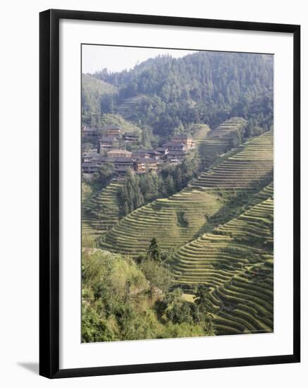 Longsheng Terraced Ricefields, Guilin, Guangxi Province, China-Angelo Cavalli-Framed Photographic Print