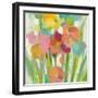 Longstem Bouquet II Square II-Silvia Vassileva-Framed Art Print