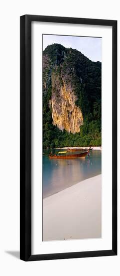 Longtail Boat in Ton Sai Bay, Phi Phi Don, Thailand-null-Framed Premium Photographic Print