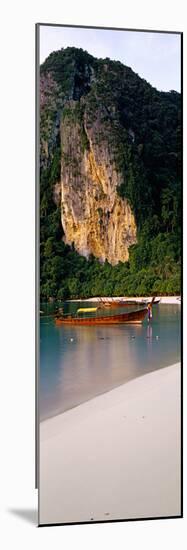 Longtail Boat in Ton Sai Bay, Phi Phi Don, Thailand-null-Mounted Photographic Print