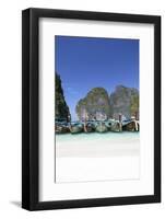 Longtail Boats at the Beach, Maya Bay at Koh Phi Phi Leh, Thailand, Andaman Sea-Harry Marx-Framed Photographic Print