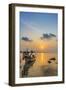 Longtail Boats on the Beach, Sunrise in the Bo Phut Beach, Island Ko Samui, Thailand, Asia-P. Widmann-Framed Photographic Print