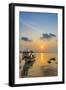 Longtail Boats on the Beach, Sunrise in the Bo Phut Beach, Island Ko Samui, Thailand, Asia-P. Widmann-Framed Photographic Print