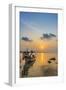 Longtail Boats on the Beach, Sunrise in the Bo Phut Beach, Island Ko Samui, Thailand, Asia-P. Widmann-Framed Photographic Print