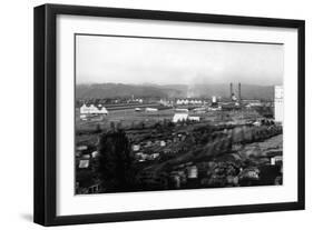 Longview, WA View of Long-Bell Lumber Co. Photograph - Longview, WA-Lantern Press-Framed Art Print