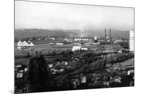 Longview, WA View of Long-Bell Lumber Co. Photograph - Longview, WA-Lantern Press-Mounted Art Print