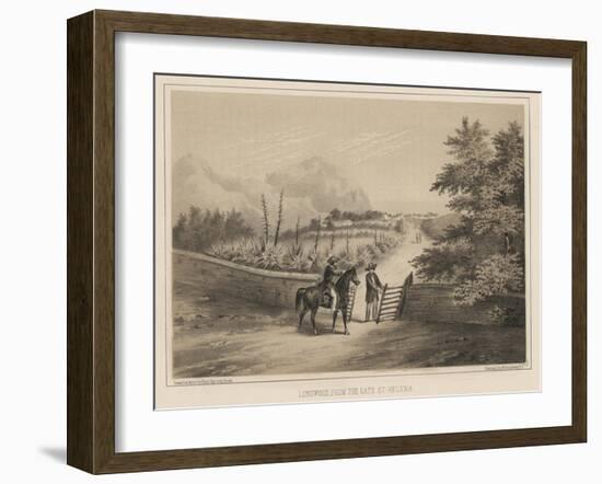 Longwood, from the Gate, St. Helena, 1855-Wilhelm Joseph Heine-Framed Giclee Print