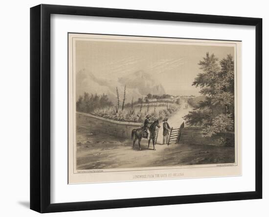 Longwood, from the Gate, St. Helena, 1855-Wilhelm Joseph Heine-Framed Giclee Print