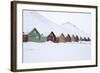 Longyearbyen Houses, Spitsbergen, Svalbard, Arctic Circle, Norway, Scandinavia-Stephen Studd-Framed Photographic Print