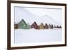 Longyearbyen Houses, Spitsbergen, Svalbard, Arctic Circle, Norway, Scandinavia-Stephen Studd-Framed Photographic Print