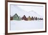 Longyearbyen Houses, Spitsbergen, Svalbard, Arctic Circle, Norway, Scandinavia-Stephen Studd-Framed Photographic Print