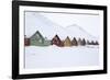 Longyearbyen Houses, Spitsbergen, Svalbard, Arctic Circle, Norway, Scandinavia-Stephen Studd-Framed Photographic Print