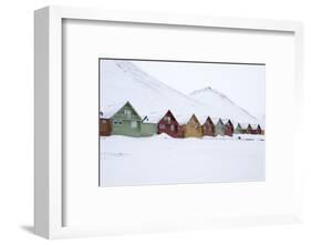 Longyearbyen Houses, Spitsbergen, Svalbard, Arctic Circle, Norway, Scandinavia-Stephen Studd-Framed Photographic Print