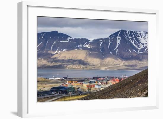 Longyearbyen, Spitsbergen Island, Svalbard Archipelago, Norway, Scandinavia, Europe-Michael Nolan-Framed Photographic Print