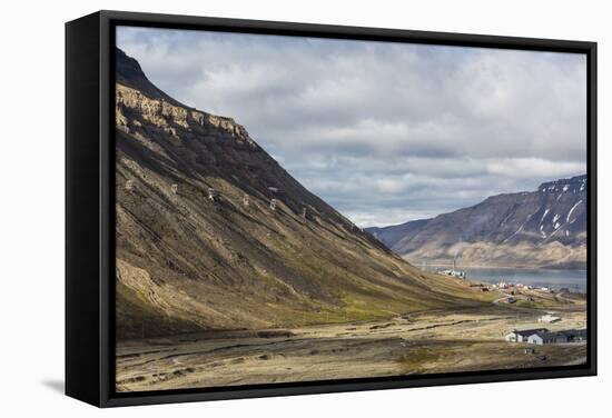 Longyearbyen, Spitsbergen Island, Svalbard Archipelago, Norway, Scandinavia, Europe-Michael Nolan-Framed Stretched Canvas