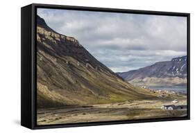 Longyearbyen, Spitsbergen Island, Svalbard Archipelago, Norway, Scandinavia, Europe-Michael Nolan-Framed Stretched Canvas