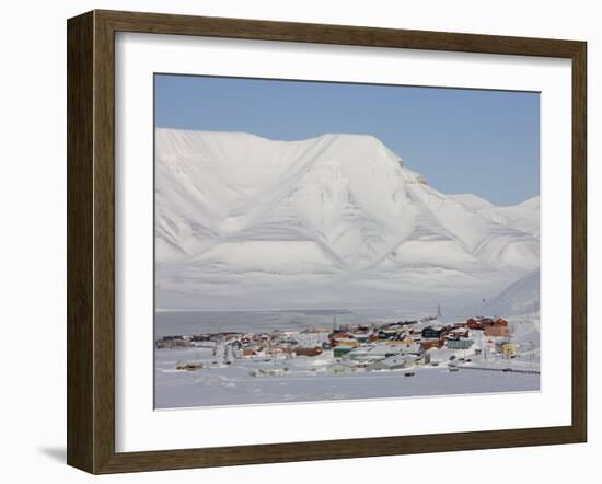 Longyearbyen, Svalbard, Spitzbergen, Arctic, Norway, Scandinavia, Europe-Milse Thorsten-Framed Photographic Print