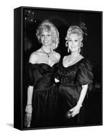 Loni Anderson and Zsa Zsa Gabor-null-Framed Stretched Canvas