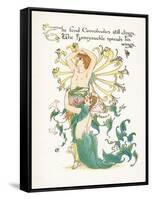 Lonicera Periclymenum-Walter Crane-Framed Stretched Canvas