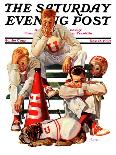 "Cheerleaders after Lost Game," Saturday Evening Post Cover, November 18, 1939-Lonie Bee-Giclee Print