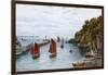 Looe, Entrance to Harbour-Alfred Robert Quinton-Framed Giclee Print