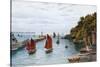 Looe, Entrance to Harbour-Alfred Robert Quinton-Stretched Canvas