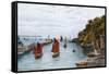 Looe, Entrance to Harbour-Alfred Robert Quinton-Framed Stretched Canvas