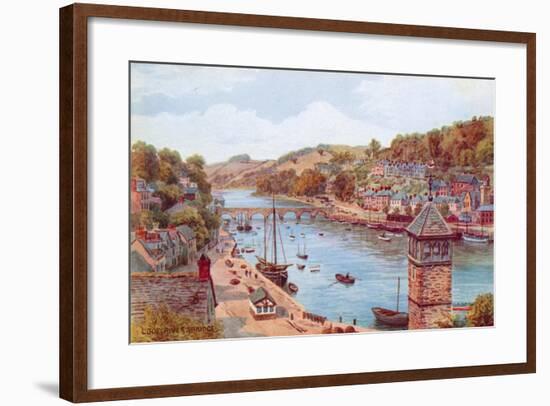 Looe, River and Bridge-Alfred Robert Quinton-Framed Giclee Print