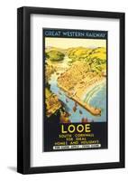 Looe, South Cornwall-null-Framed Art Print