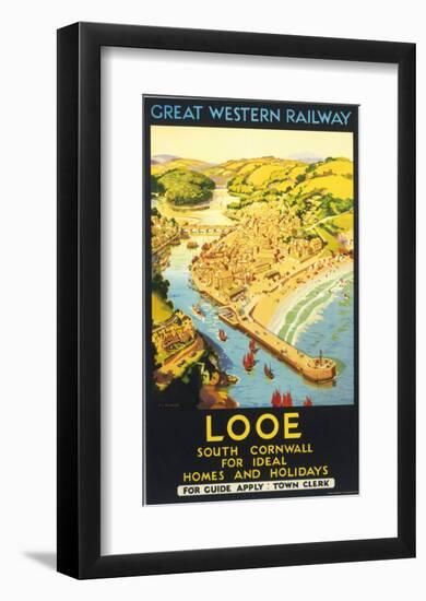 Looe, South Cornwall-null-Framed Art Print